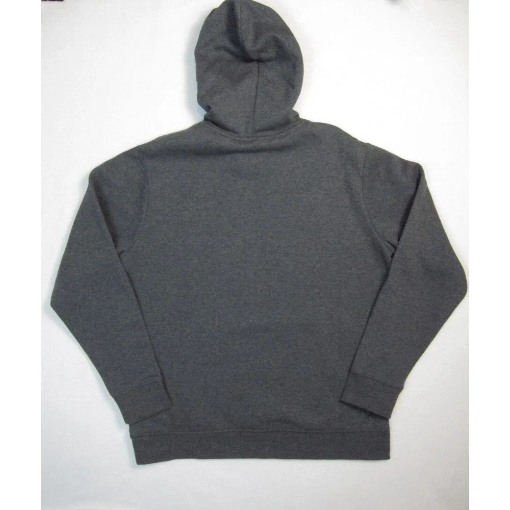 Reebok Men's Rope Climb Long Sleeve Pullover Hoodie Charcoal Heather Fleece L - Picture 2 of 8
